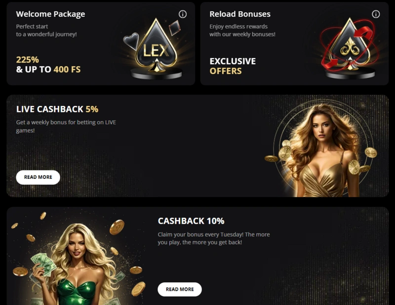 lex bonuses page
